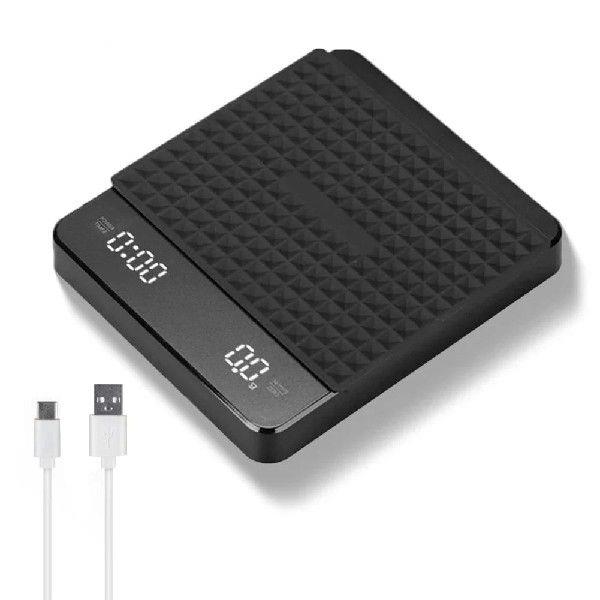 Mini Coffee Scale with Timer Espresso Scale Rechargeable