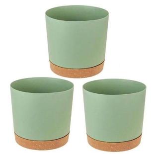 Planter Flower Pot Indoor Tray Plant with Versatile Green
