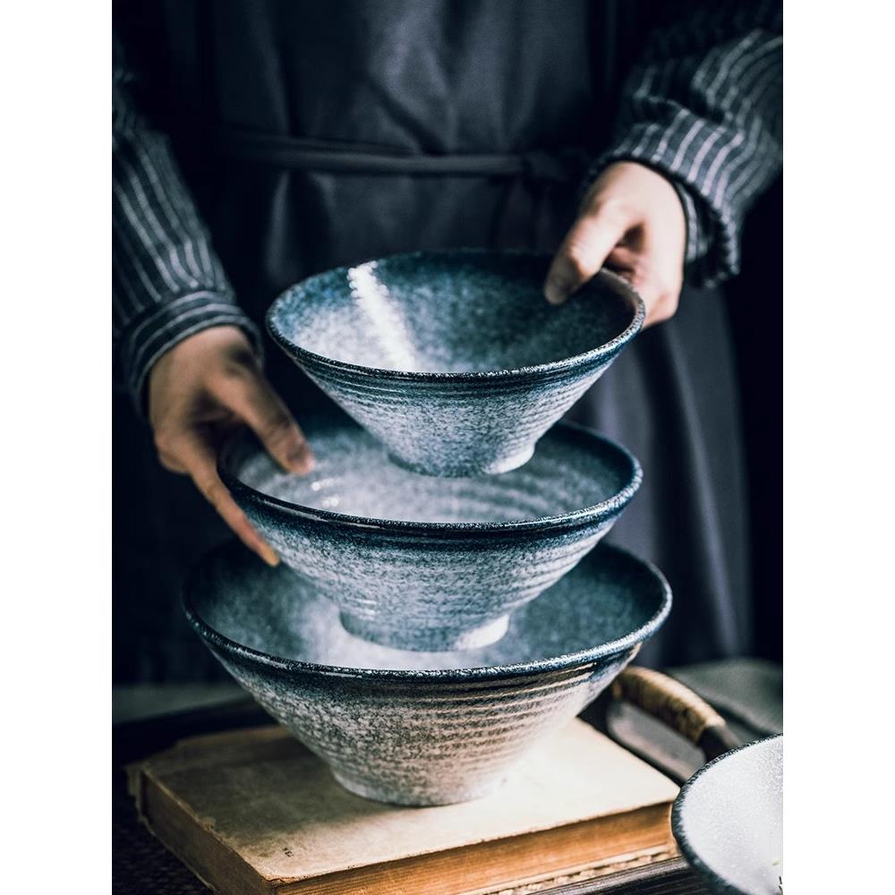 Japanese ceramic bowl commercial large ramen bowl rice bowl