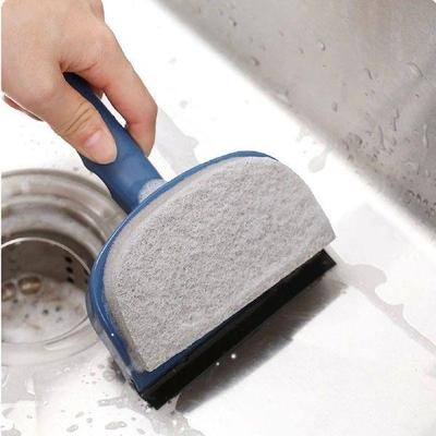 Double-sided Sponge Bathroom Glass Brush Bathtub Wash Basin
