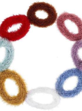 8 Pcs Plush Hair Tie Ties for Family Photo Prop Small