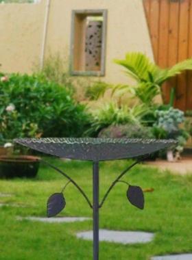 Bird Bath for Outdoor, Birdbath with Stake Iron Standing