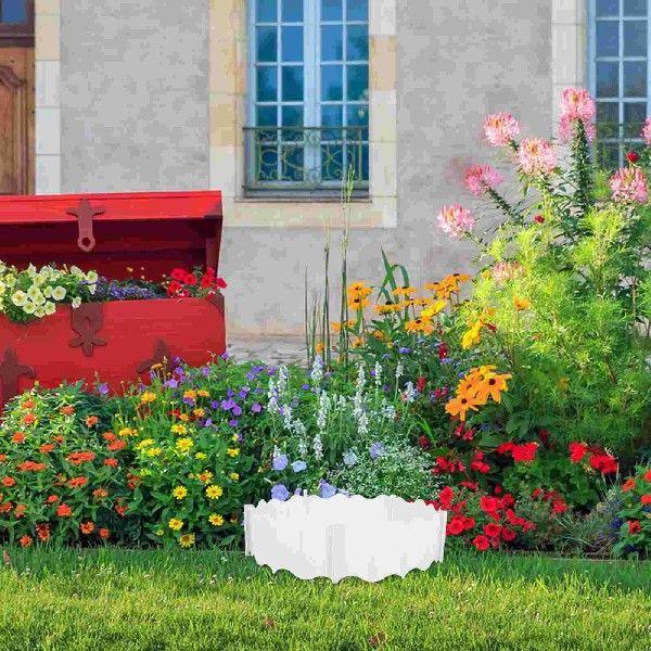 20Pcs Fence Border Edging Plastic Decorative Garden Fencing