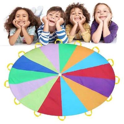 Rainbow Parachute for Kids Children Gymnastics Rainbow