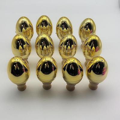 Easter Eggs 6/8cm Open Plating Plastic Gold Eggshell Kinderg