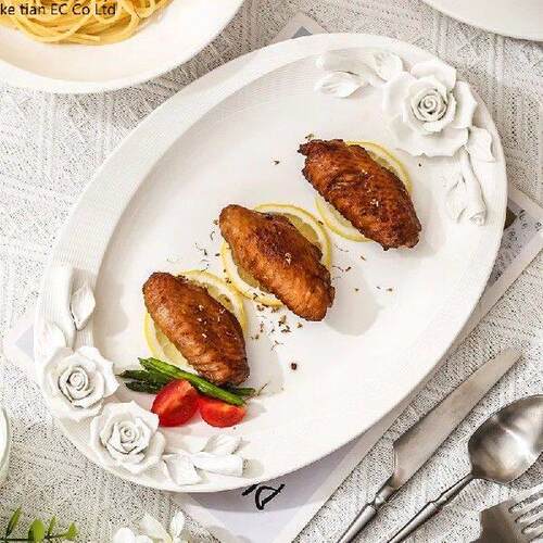 Handmade ceramic plate Vintage home dining plate Pasta