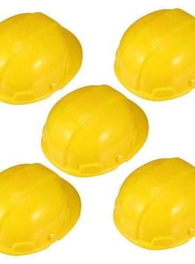 5 Pcs Hard Toys Engineering Hat Kids Plastic Plaything