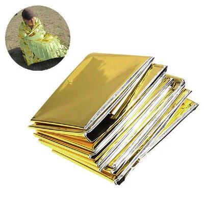 160*210cm Outdoor Emergency Survival Blanket Waterproof