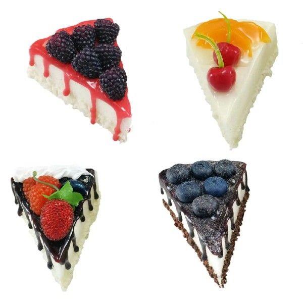 Artificial Cake Slice Photography Props Display Fake Slice