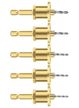 5pcs Limiting Countersink Drill Bit Set 6.35mm Hex Shank