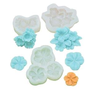 Silicone Chocolate Moulds Flower Baking Molds Fondant