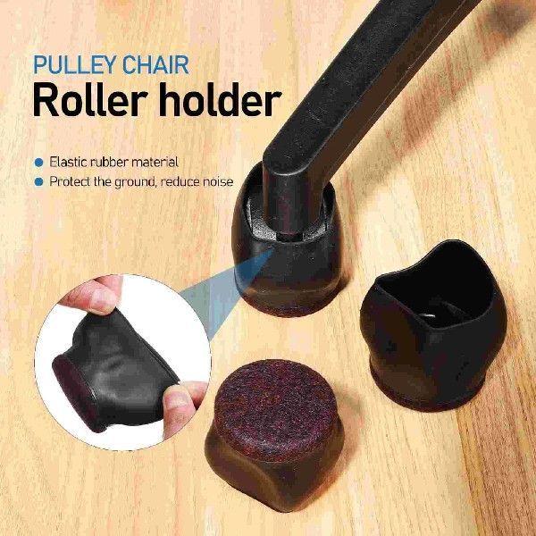10 Pcs Chair Caster Covers Wheel Stoppers for Desk Chairs