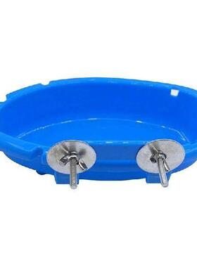 Parrot Food Tray Multifunction Creative Blue Bathtub Animal