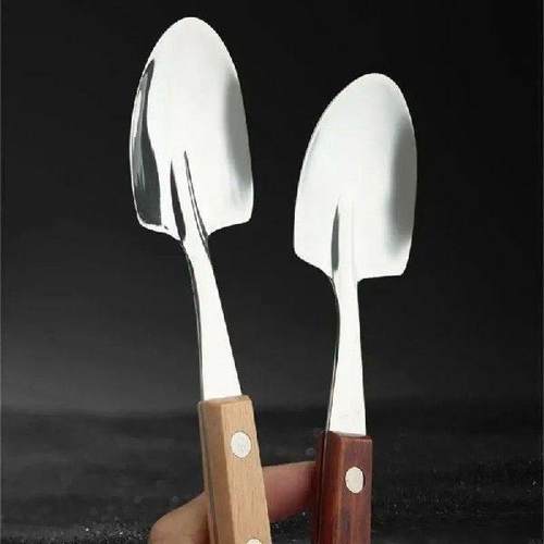 583C Set Of 2 Stainless Steel Shovel Spoons with