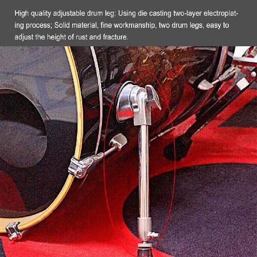 Drum Set Leg Anti-Rust Drums Feet Percussion Accessory