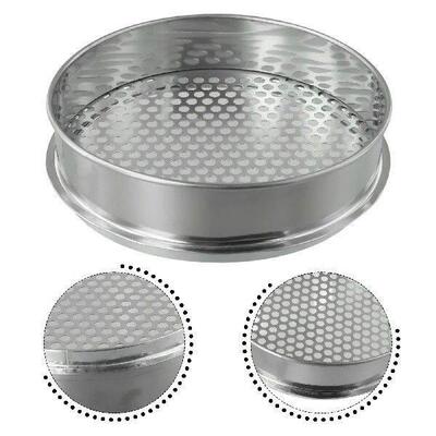 Metal Garden Sieve for Soil and Potting Compost, Silver