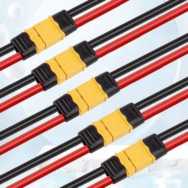5 Pairs XT60 Plug Female And Male Connector With 100Mm - 实物图