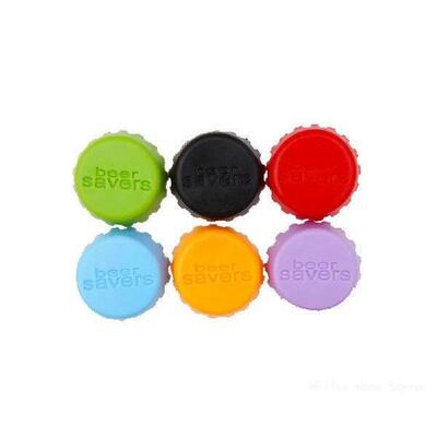6pcs/set Reusable Silicone Bottle Fresh-keeping Cap Stopper