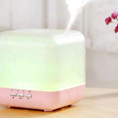 High Capacity Cube Low noise timer with humidity mood light
