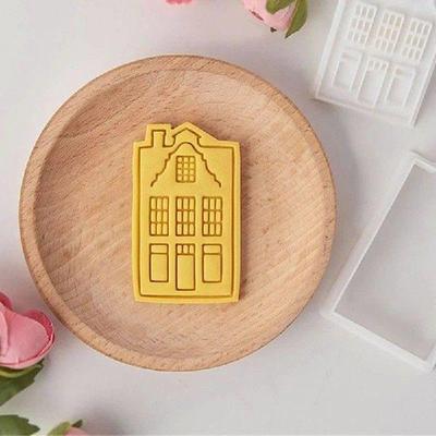 Vintage House Biscuit Cutters Cookie Stamps Fondant Pastry