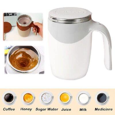 13oz Self Stirring Mug Leakproof Magnetic Coffee Mug