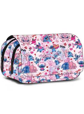 Anime Stitch Fully Printed Flap Pen Bag Stationery Box Penci