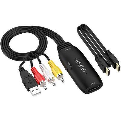 HDMI-Compatible To RCA Converter 1080P HDMI-Compatible To