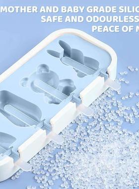 Popsicles Molds Kids Baby Cute Shapes Silicone Mini Popsicle