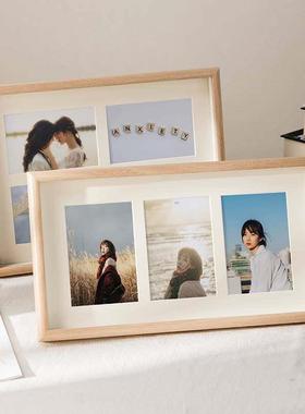 Simple picture frame table plus four combination photo frame