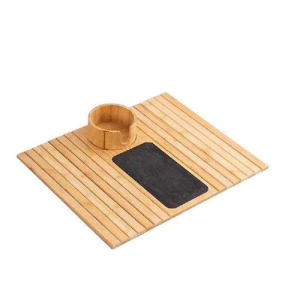 J1UL1N Sofa Armrest Tray With Cup Holder Bamboo Sofa Arm