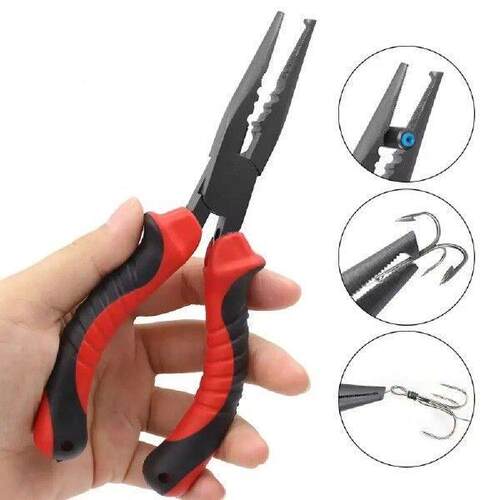 High Carbon Steel Fishing Pliers Remover Bent Long Nose