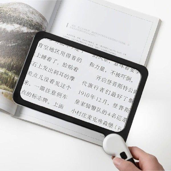 Hand-held Magnifying Glass with Gluing Handle Foldable