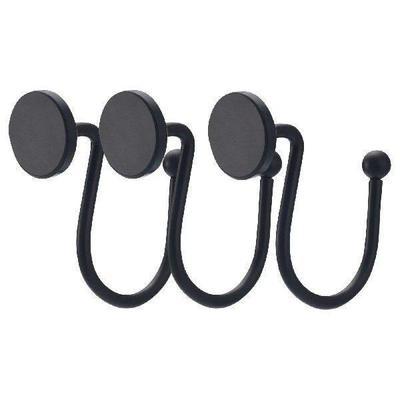 3Pcs Shower Curtain Hook Silent Shower Curtain Ring Modern