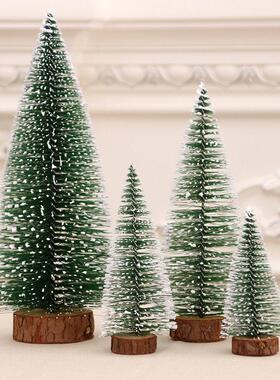 Christmas tree cedar tabletop pine needle tree decoration