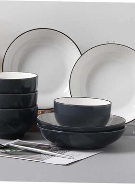 18-piece set of bowls and plates set of ceramic bowls and pl