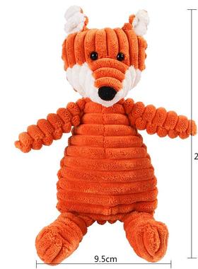 Corduroy Dog Toys for Small Large Dogs Animal Plush Dog Sque