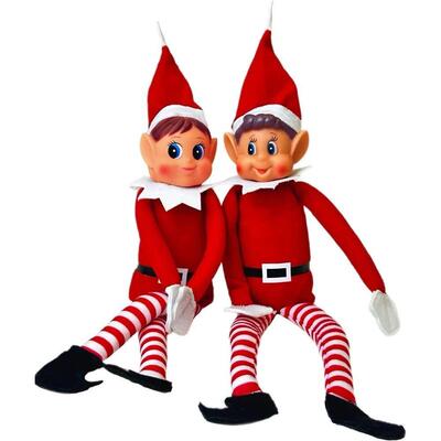 Christmas Elf Behaving Badly Plush Toy | Novelty Long Bendy