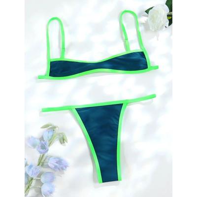 Sexy Bikinis String Swimsuit Women String Bikini Set Push Up