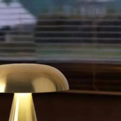 1200mAh Retro Bar Table Lamp Mushroom Desk Lamp LED Touch