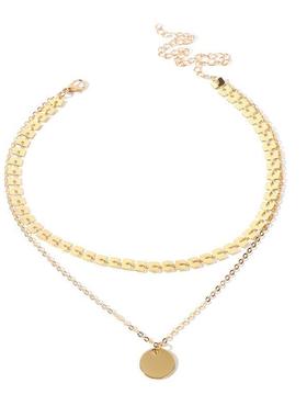 Accessories Fashion Light Luxury Collarbone Chain Round Bran