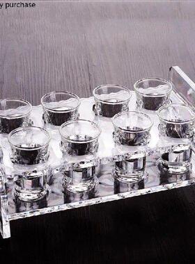 Shot Glass Set White Wine Glass Acrylic Cup Holder