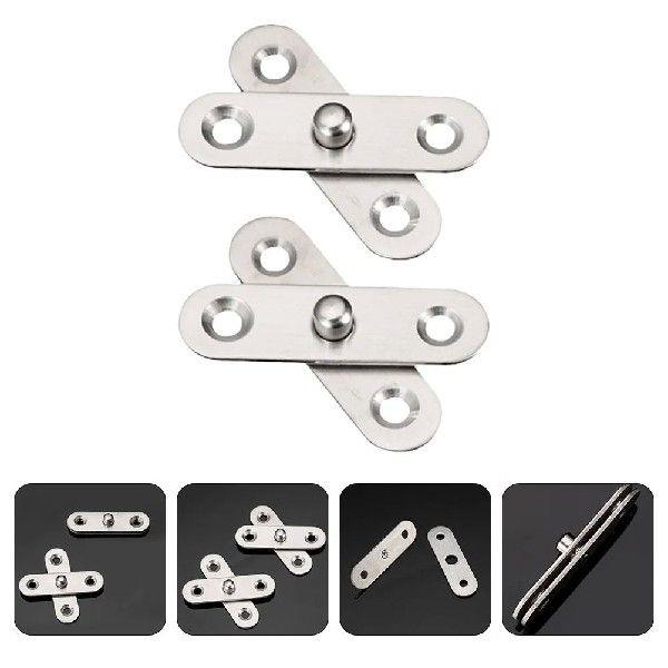 20 Pcs Hidden Hinge Rotatable 360 Degree Door Pivot Toy Box