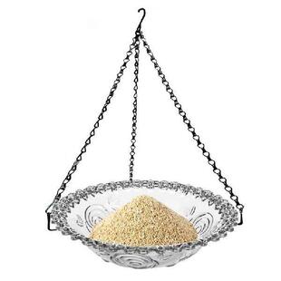 Birdbath Bowl Clear Large Outdoor Bird Feeder Bird Bath