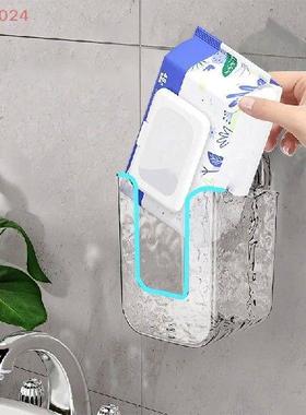 Wall Mounted Tissue Box With Suction Cup Punch Free Paper