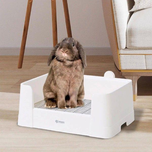 Rabbit Pad Holder Easy to Clean Cute Pet Bedpan for Small