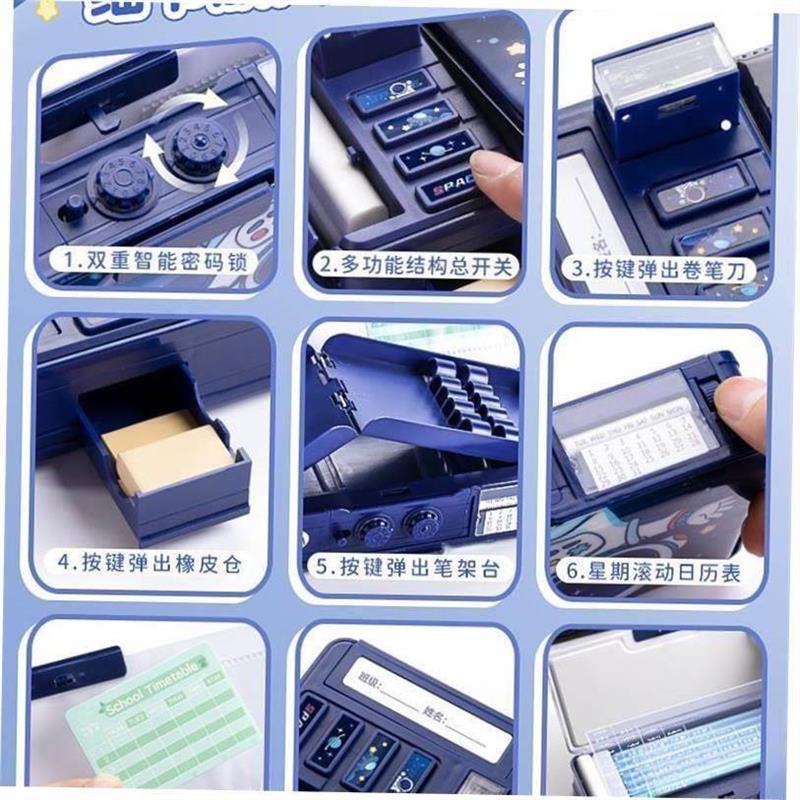 case Plastic pen bag student pencil box kids School supplies