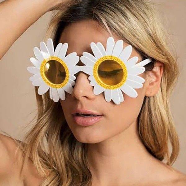 Sun Flower Daisy Sunglasses Funny Glasses Gathering Picnic