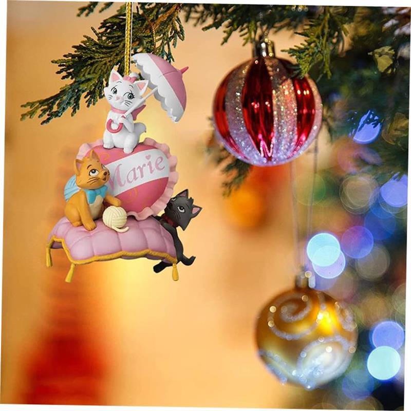 Flat Acrylic plane Princess Christmas Pendant Xmas Tree