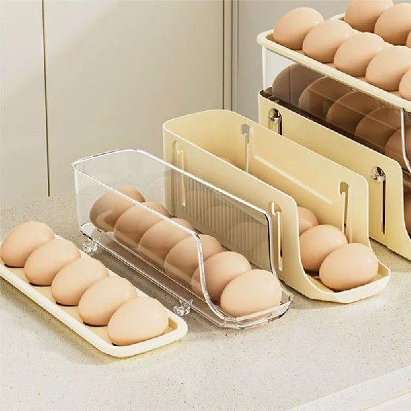 D9-2PCS Egg Storage Trays For Refrigerator Egg Dispenser