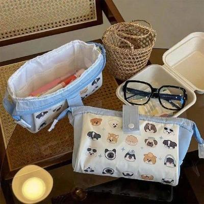 Cat Print Pencil Case Canvas Storage Bag Canvas Pencil Case
